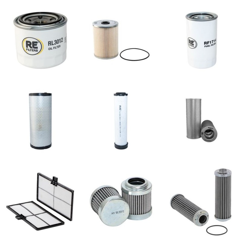 Filter Kit for Yanmar VIO80-1A with Yanmar 4TNV98-WBV Engine Year 2014-