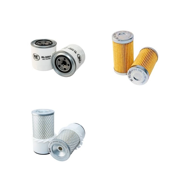 Filter Kit for Yanmar YB25 Air Oil Fuel Filters with Yanmar 3T75H Engine
