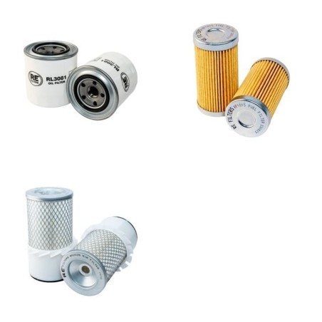 YANMAR YB 25 Filter Service Kit Air Oil Fuel Filters w/Yanmar 3T75H Eng.