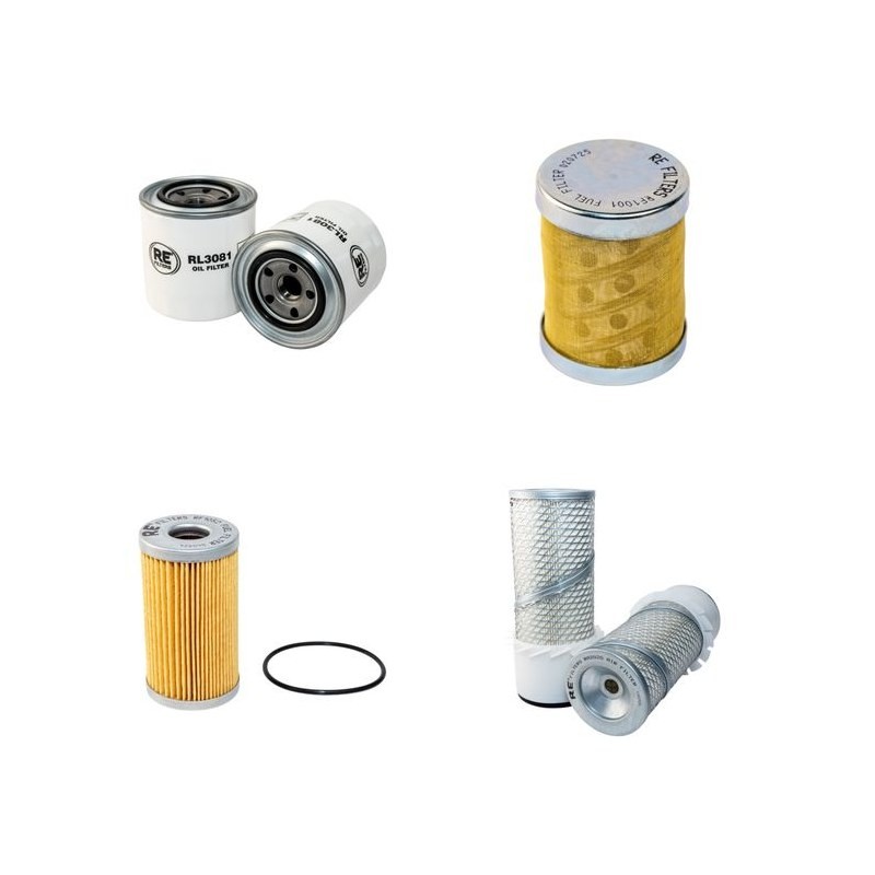 Filter Kit for Yanmar YB301 Air Oil Fuel Filters with Yanmar 3T75H/ 3T84H Engine Serial No --50000