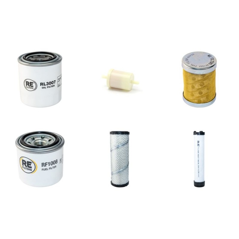 YUCHAI YC 18-8 Filter Service Kit Air Oil Fuel Filters w/Kubota D1105 Eng.   YR  2011-