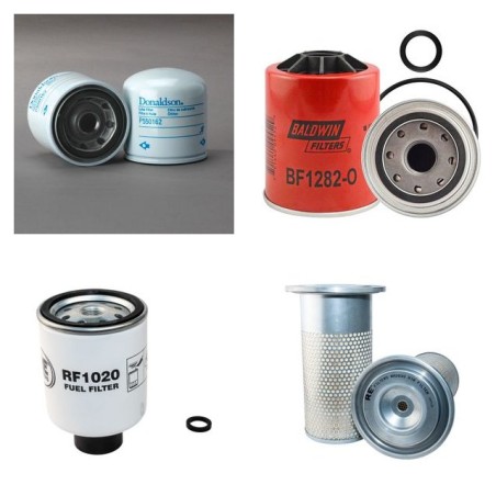 YUCHAI YC 25-2 Filter Service Kit Air Oil Fuel Filters w/Cummins A 1400 Eng.