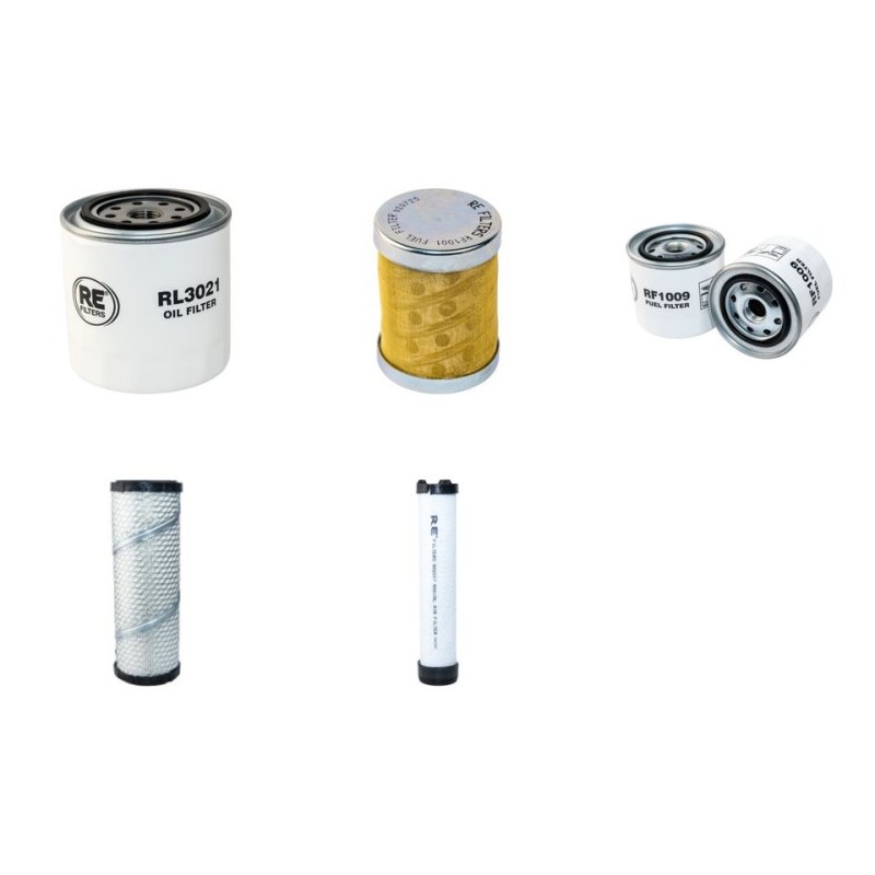 YUCHAI YC 35SR Filter Service Kit w/Kubota V 2203 Eng.