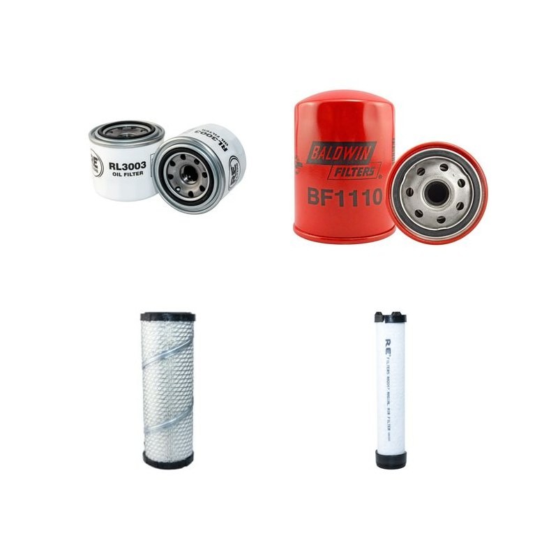 ZEPPELIN ZR 45 Filter Service Kit Air Oil Fuel Filters w/MITSUBISHI S4Q Eng.   YR  1996-