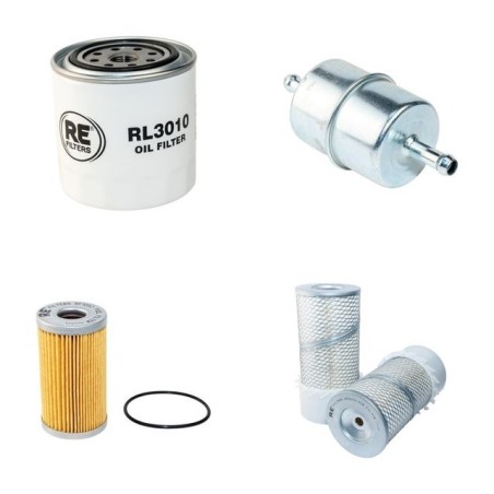 AEBI KT 50 RASANT Filter Service Kit Air Oil Fuel Filters w/Kubota V2203E Eng.