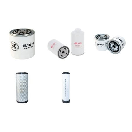 AEBI TT 206 Filter Service Kit Air Oil Fuel Filters w/Kubota V 2607-DI Eng.   YR  2014-