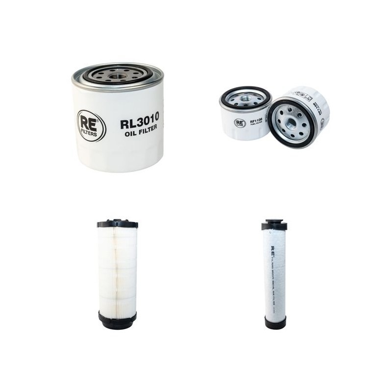 AEBI TT 210 Filter Service Kit Air Oil Fuel Filters w/Kubota V2607-DI-T Eng.