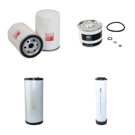 AEBI TT 220 Filter Service Kit Air Oil Fuel Filters w/DETROIT VM D703TE2 Eng.