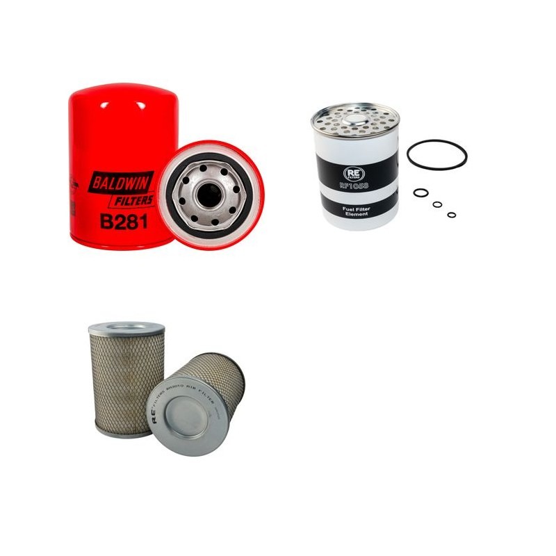 AGRIFULL 80-85 (DT) Filter Service Kit Air Oil Fuel Filters w/VM 1050SU-NS Eng.