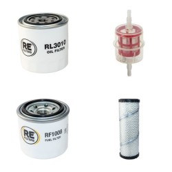 AUSA M150M Filter Service Kit Air Oil Fuel Filters w/Kubota