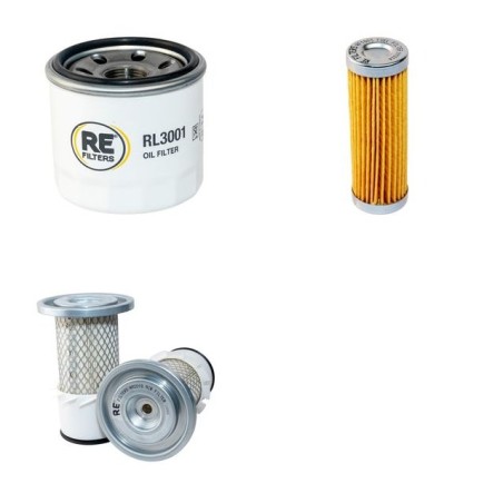AVANT 520+  Filter Service Kit Air Oil Fuel Filters w/Kubota Eng. SN   24865-25933 YR  6.01-8.02