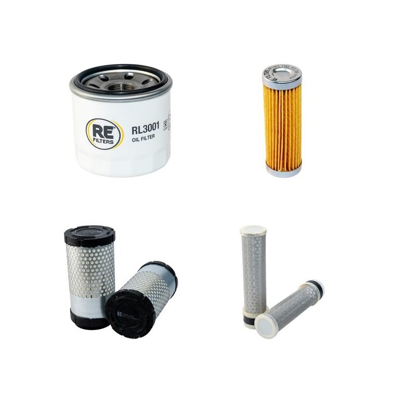 AVANT 520+  Filter Service Kit Air Oil Fuel Filters w/Kubota Eng. SN   25935-44575 YR  8.02-10.04