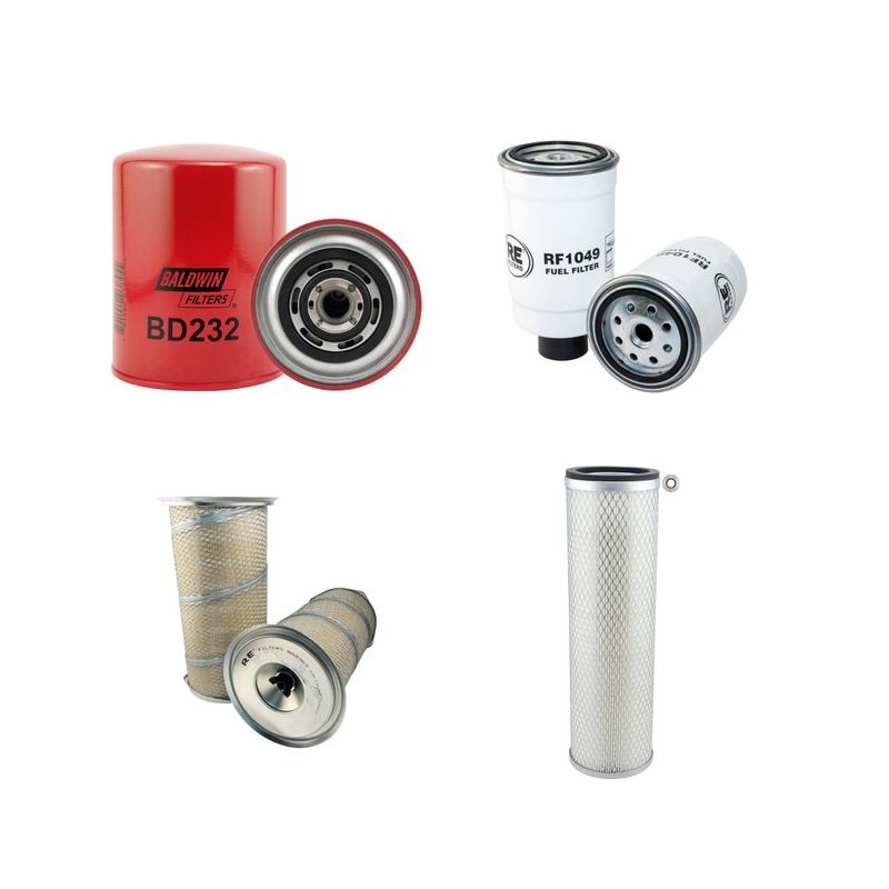 BRAUD + FAUCHEUX SB 58 Filter Service Kit Air Oil Fuel Filters w/Iveco AIFO 4CYL Eng. SN  001-0017