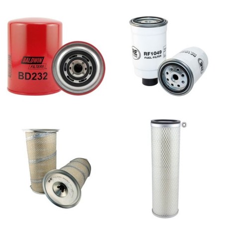 BRAUD + FAUCHEUX SB 58 Filter Service Kit Air Oil Fuel Filters w/Iveco AIFO 4CYL Eng. SN  001-0017