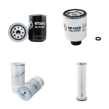 BRUNETT 578F Filter Service Kit Air Oil Fuel Filters w/JOHN DEERE Eng. SN   156-