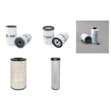Filter kit for Case 2144 Air Oil Fuel Filters with Cummins 6BTA590 Engine