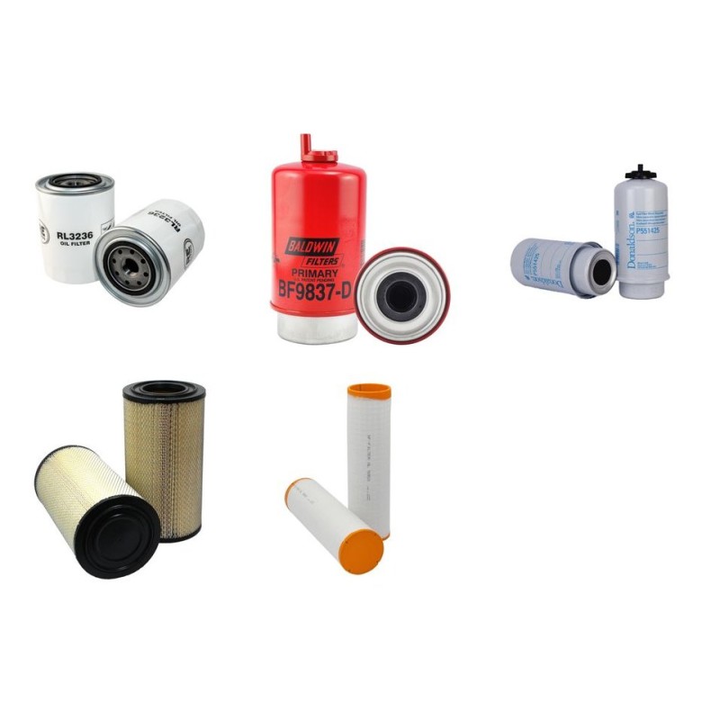Filter kit for Case CVX 1190 Air Oil Fuel Filters with SISU 620.99/1 Engine  YR 2004-07.06 192 CH