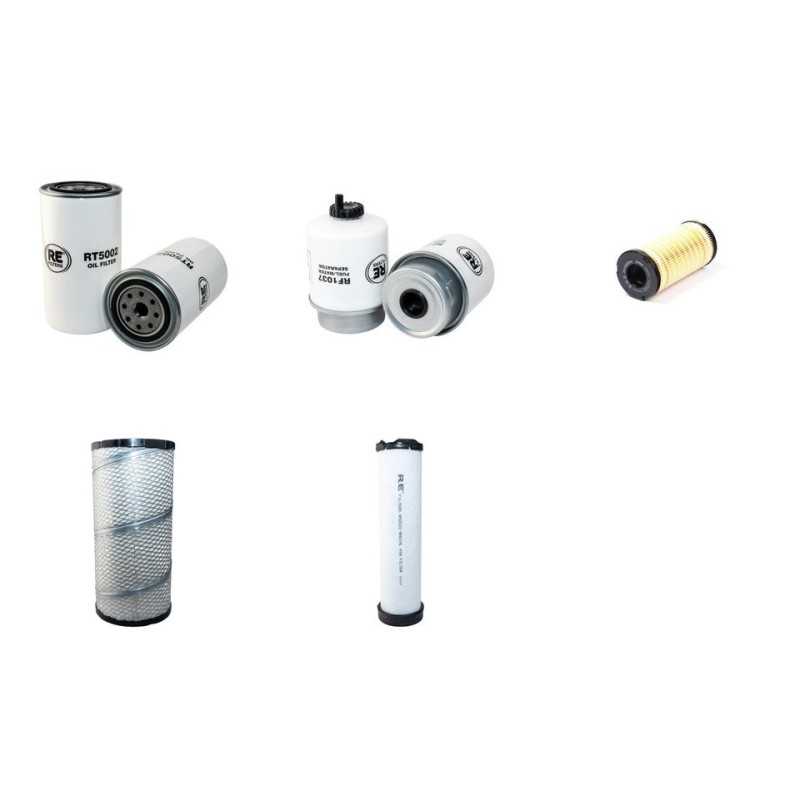 Filter kit suitable for CAT CS433C with Perkins 1104D Engine Air Oil Fuel Filters