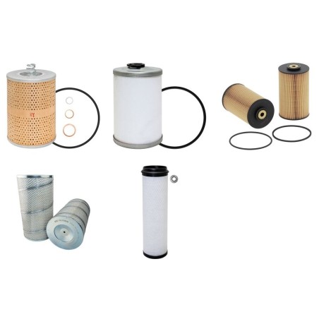 CLAAS DOMINATOR 114CS Filter Service Kit Air Oil Fuel Filters w/MERCEDES OM 421 / OM401-409 Eng.