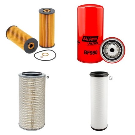 CLAAS DOMINATOR 108 VX Filter Service Kit Air Oil Fuel Filters w/MERCEDES OM366LA Eng.