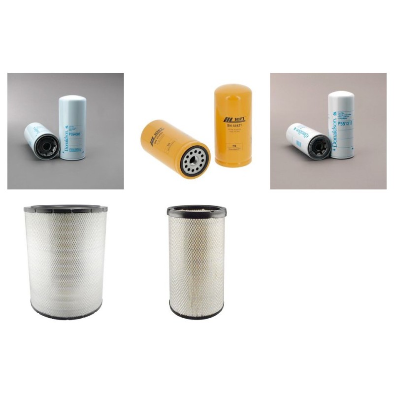 Filter kit suitable for CAT D10R with CAT Engine Serial No 3KR1-619 Air Oil Fuel Filters