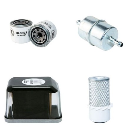 CUSHMAN D 22P Filter Service Kit w/Kubota D 950E Eng. Air, Oil, Fuel Filters