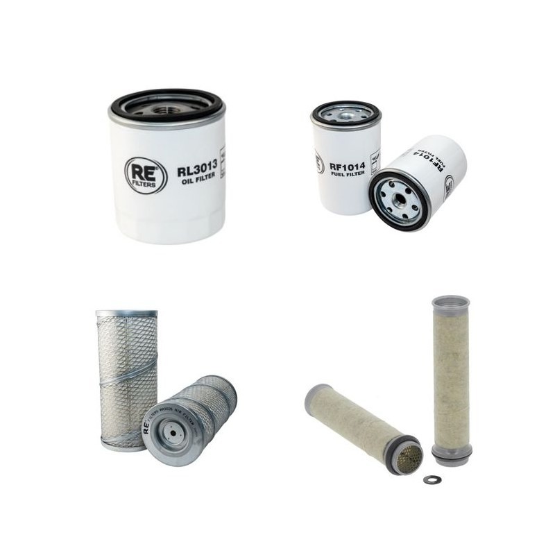 DEPOORTERE RRAHY L Filter Service Kit Air Oil Fuel Filters w/Deutz F4L1011F Eng.