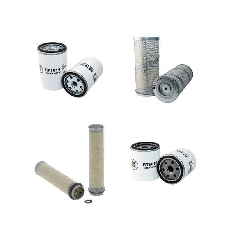 DEPOORTERE RRAHY 89 Filter Service Kit Air Oil Fuel Filters w/Lombardini 11LD626 Eng.