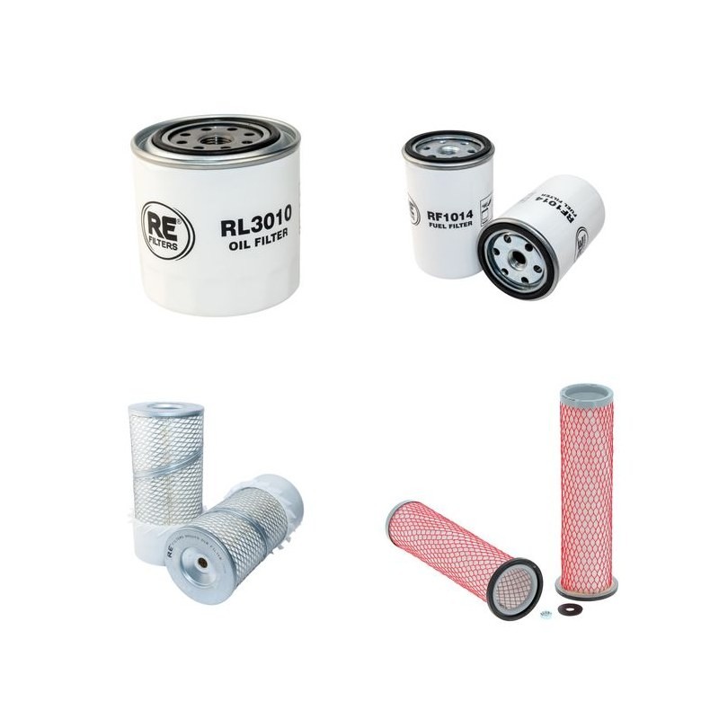 DEROT DS 33 Filter Service Kit Air Oil Fuel Filters w/MWM D327-3 Eng.