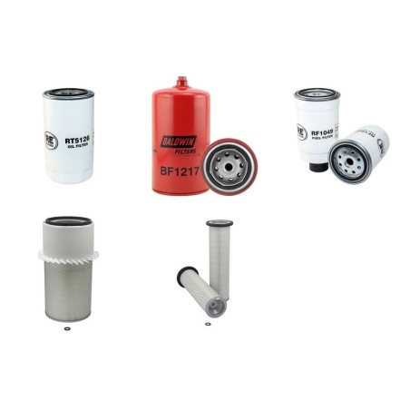 DEROT MS 165 Filter Service Kit Air Oil Fuel Filters w/Iveco Eng.