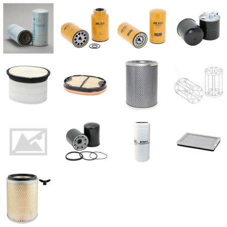 Filter kit suitable for CAT D6NXL with CAT C6.6C6E9640- Engine Serial No GHS1-/MLW1-