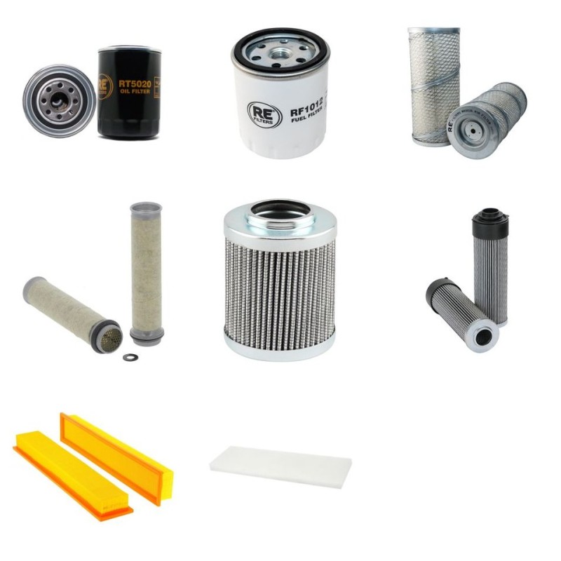 FENDT FARMER 250 S/SA/V/VA Filter Service Kit w/Deutz F3L913 Eng.   YR  1.96-2.03