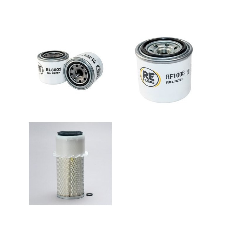 GRILLO FD 1500 Filter Service Kit Air Oil Fuel Filters w/Kubota V 1505 Eng.