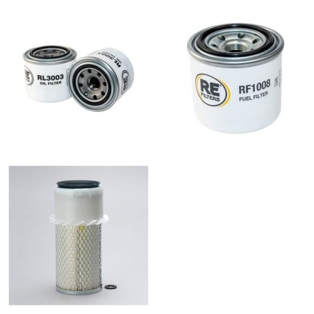 GRILLO FD 1500 Filter Service Kit Air Oil Fuel Filters w/Kubota V 1505 Eng.