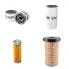 HAKO 1100 JONAS Filter Service Kit w/Kubota Z600B Eng.