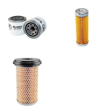 HAKO 1100 JONAS Filter Service Kit Air Oil Fuel Filters w/Kubota Z600B Eng.
