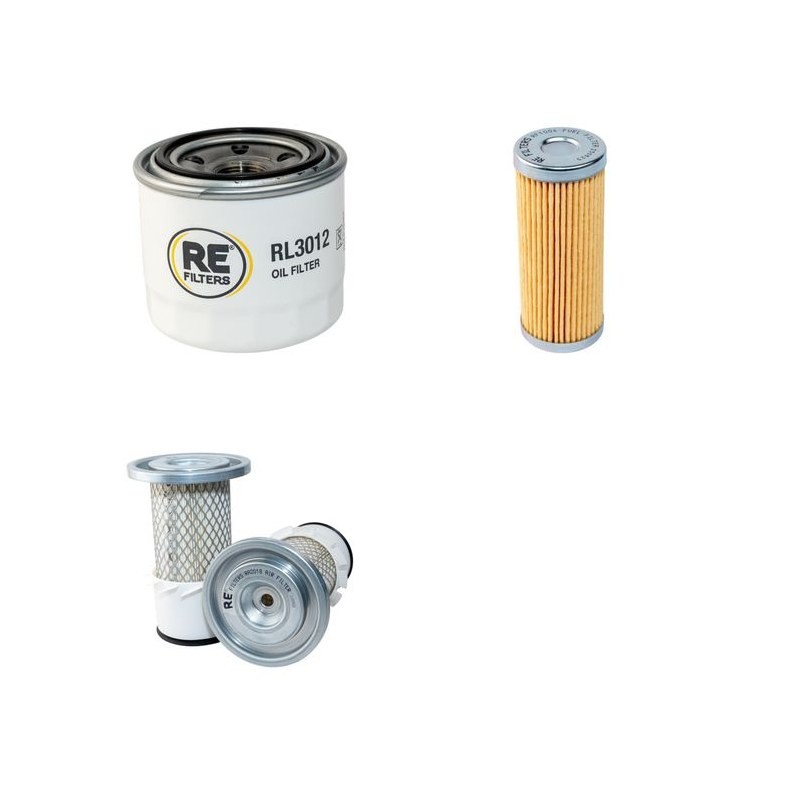 HAKO 1650 D/DA HAKOTRAC Filter Service Kit Air Oil Fuel Filters w/Yanmar 3TN66-UHK Eng.