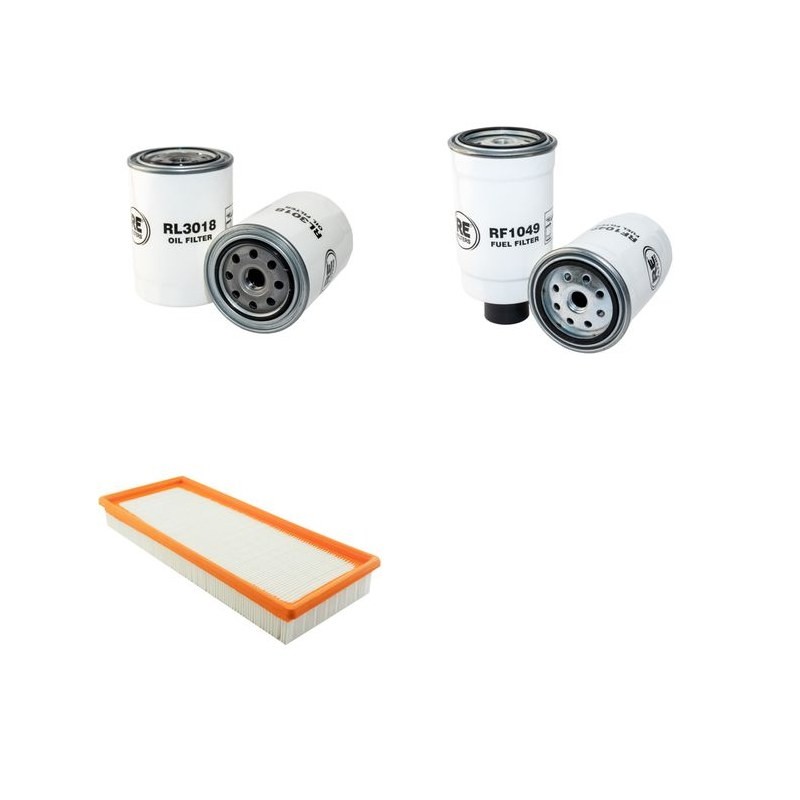 HAKO 4100 4100D Filter Service Kit Air Oil Fuel Filters w/VW Eng.