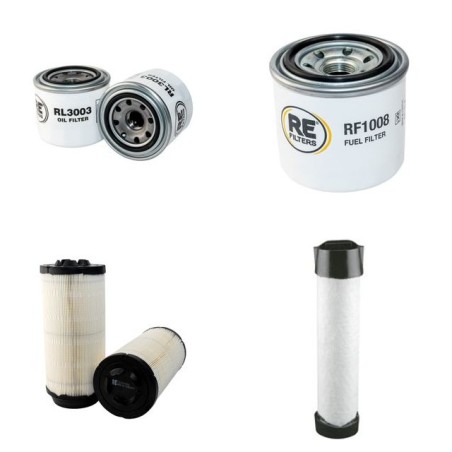 HOLDER C 240 Filter Service Kit Air Oil Fuel Filters w/Kubota V1505TE Eng.   YR  1998-