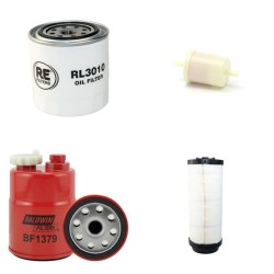 HOLDER C 270 Filter Service Kit Air Oil Fuel Filters w/Kubota V2607T Eng.   YR  2010-