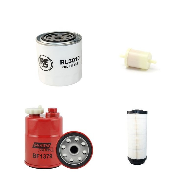 HOLDER C 270 Filter Service Kit Air Oil Fuel Filters w/Kubota V2607T Eng.   YR  2010-