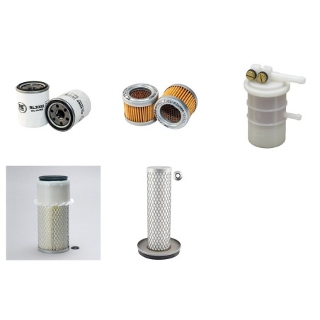 HUERLIMANN PRINCE 435 Filter Service Kit Air Oil Fuel Filters w/Mitsubishi K4F-DT Eng.