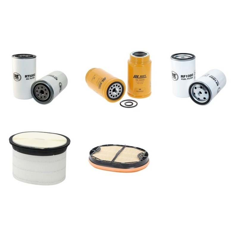 Filter kit suitable for CAT M315D with CAT C4E1- Engine Serial No W5M5000- Air Oil Fuel Filters