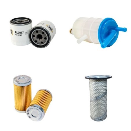Filter kit for Iseki SF330 Air Oil Fuel Filters with Iseki E3CD-G Engine UXE4M