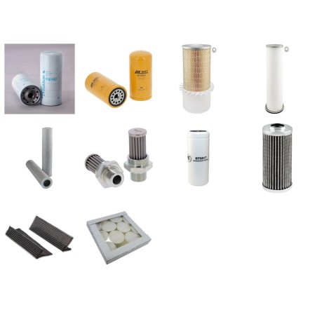 Filter kit suitable for CAT M318 with CAT Engine Serial No 6ES229-