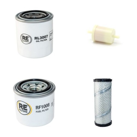 JACOBSEN 405 Filter Service Kit Air Oil Fuel Filters w/KUBOTA V1505 Eng.