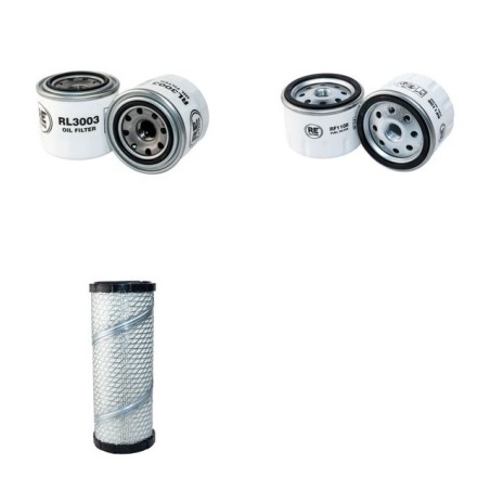 JACOBSEN AR 250 Filter Service Kit Air Oil Fuel Filters w/KUBOTA V 1505-T Eng.   YR  2005-