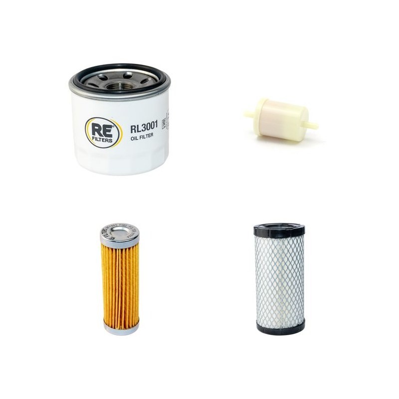 JACOBSEN G-PLEX III Filter Service Kit Air Oil Fuel Filters w/KUBOTA D 722 Eng.