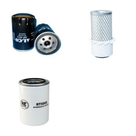 Filter Kit for Ransomes Jacobsen SV3422 TRUCK with Ford Vsg 411 Engine 