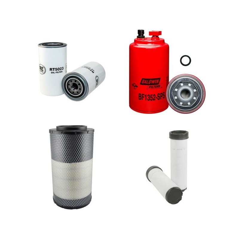 Filter Kit for JCB Fastrac 2140 with Cummins Engine Air, Oil, Fuel Filters